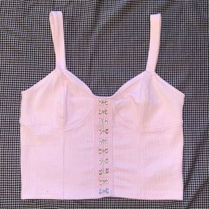 Forever 21 Corset Style Tank Top